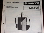 Sanyo M-GP26 Cassette Player Service/parts Manual. Fixed Price $6.98.