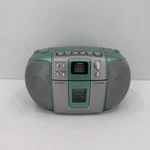 Vtg Teal Emerson PD6511G Cd, Cassette Player, Radio Electric/battery Works Great. Fixed Price $69.99.