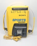 Sony Walkman Sports Cassette Player Radio WM-AF58 Working W/ Matching Headphones. Fixed Price $159.95.