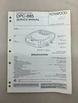 Kenwood DPC-885 Original Service Manual Free Shipping. Fixed Price $14.00.
