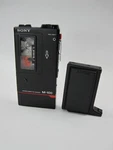Vintage Rare Sony M-100B Handheld Microcassette Recorder Player Black Tested. Fixed Price $150.00.