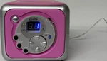 Jensen CD-555 Pink Bluetooth Boombox Fm Radio Player X-bass Aux-in Repeat. Fixed Price $24.99.
