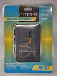 Citizen Mini Casette Recorder AW-701. Fixed Price $29.95.