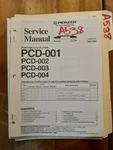 Pioneer PCD-001 002 003 004 Service Manual Original Repair Book Stereo. Fixed Price $19.99.