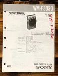 Sony WM-F3030 Radio Cassette Service Manual *original*. Fixed Price $24.97.