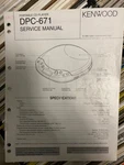 Kenwood DPC-671 DPC671 Service Manual **original**. Fixed Price $20.99.