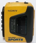 Sony Sports Walkman WM-AF59 Am/fm Radio Cassette Player Tape Yellow Tested Read. Fixed Price $54.98.