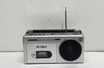 Victrola Cassette Player VBB-25 Silver Am Fm Radio. Fixed Price $29.99.