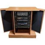 Soundesign Stereo System Cassette Am/fm Reciever With Built-in Speakers Cabinet. Fixed Price $1279.99.