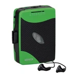 Jensen Portable Am/fm Cassette Player SCR-75 W/ Earbuds Green Black. Fixed Price $29.48.