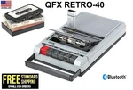 Qfx RETRO-40 Shoebox Cassette Tape Recorder Bluetooth Aux/usb Built Mic-silver. Fixed Price $44.95.