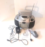 Memorex Black & White Tv Am/fm Stereo Radio Cd Player Portable Boombox MPT3460. Fixed Price $25.00.