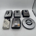 Vintage Lot Of 6 Sony Walkman Cassette & Cd Players Repair / Parts Only WM-FX455. Fixed Price $89.99.