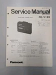 Panasonic RQ-V195 Stereo Radio Cassette Player Service Manual D-5224. Fixed Price $54.95.