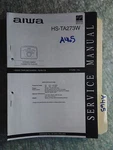 Aiwa HS-TA273W Service Manual Original Repair Book Stereo Walkman Radio. Fixed Price $19.98.