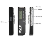 Pyle PVR200 Digital Voice Recorder W/ 4GB Memory, Headphone Jack & Usb Interface. Fixed Price $32.95.