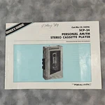Vintage 1985 Realistic SCP-24 Am/fm Cassette Player Manual. Fixed Price $23.68.