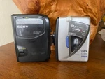 2 Vintage Portable Cassette Players For Parts/repair Sony Walkman & Coby Dbbs. Fixed Price $25.00.