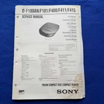 Sony D-F180AN D-F181 D-F400 D-F411 D-F415 Service Manual Original Paper Oem Repa. Fixed Price $106.75.
