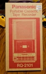 Panasonic RQ-2101 Slim Line Portable Cassette Recorder Player Complete Box. Fixed Price $74.99.