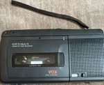 Optimus CTR-116 Handheld Cassette Recorder Vox Voice Activated Auto Stop 14-1122. Fixed Price $45.00.