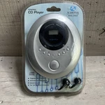 New Audiovox Personal Cd Player With Earbuds Compact Disk Silver Model DM8220 (z. Fixed Price $24.90.