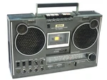 Vintage Akai Model AJ-480FS Boombox Stereo Band Radio Cassette Recorder Player. Fixed Price $499.00.