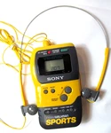 Vintage Sony Sport MDR-W10 Walkman Headphones Yellow And Srf M70 Radio Works. Fixed Price $29.80.