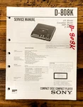 Sony D-808K Cd Player / Discman Service Manual *original*. Fixed Price $19.97.