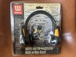 Wilson Sports Am/fm Headphone Radio With Boost Engineered WJR4Y. Fixed Price $15.00.