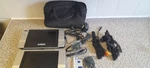 Curtis Portable Player 7" Dual Screen Black Carry Case, CABLES,ICEDVD8727UK. Fixed Price $54.43.