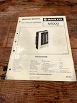 Sanyo Mini Cassette Recorder M1000 Service Manual. Fixed Price $15.99.