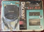 Boxed Vintage Sony Discman Portable Cd Player With Car Kit Mega Bass (D-172CK). Fixed Price $149.99.