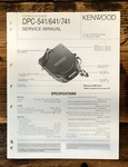 Kenwood DPC-541 -641 -741 Cd Player Service Manual *original*. Fixed Price $14.97.