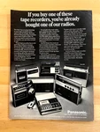 1972 Print Ad Panasonic Cassette Tape Recorders RQ-430AS RQ-436S RQ-437S RQ-438S. Fixed Price $6.99.
