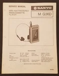 Sanyo G36D Mini Am/fm Stereo Radio Cassette Player. Service Manual. Japan 1983. Fixed Price $14.99.