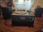 Digitnow M504 Multifunction Turntable, Cassette, Usb, Sd/mmc, Am/fm, Speakers. Fixed Price $27.00.