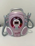 Barbie BE-434 Pink Player Karaoke 2005 Portable Lcd Dual Mic System Tested. Fixed Price $220.00.