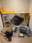 Sony Discman D-133 Mega Bass Compact Cd Player Box,battery,charger,& Headphones. Fixed Price $15.00.