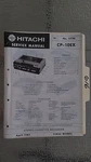 Hitachi CP-10EX Service Manual Original Repair Book Stereo Tape Deck Player. Fixed Price $27.50.