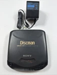Vintage Sony Discman D-143 Portable Cd Player Black Mega Bass W Adapter. Fixed Price $39.95.