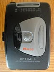 Vtg Optimus SCP-102 14-1254 Portable Am/fm Stereo Radio Cassette Player Walkman. Fixed Price $11.99.