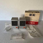 Aiwa Acoustic Suspension Speaker System One For Walkman SC-A1 Silver No Power. Fixed Price $65.00.