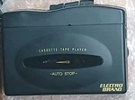 Electro Brand Portable Cassette Tape Player Black W/ Headphones Box. Untested. Fixed Price $25.00.