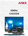 Aiwa General Catagogue Brochure Catalogue 1984-1985. Fixed Price $11.79.