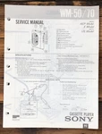 Sony WM-50 WM-70 Radio Cassette Service Manual *original*. Fixed Price $19.97.