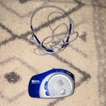 Tevion Md 8135 Am/fm Blue Silver Digital Tuning Memory Presets W/hphon. Fixed Price $12.00.