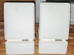 2PC Set Polk Audio Series M3II White Bookshelf Speakers Pair Wall Mountable. Fixed Price $56.00.