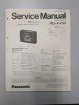 Panasonic RQ-XV30 Stereo Radio Cassette Player Service Manual D-5125. Fixed Price $54.95.