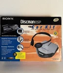 Sony Discman Esp D-E307CKT Cd Player Car Kit/ Headphone Bundle Factory Sealed. Fixed Price $399.99.